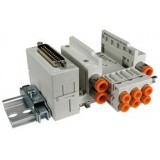 SMC solenoid valve 4 & 5 Port VQ VV5Q05-F, 0000 Series, Base Mounted Manifold, D-sub Connector